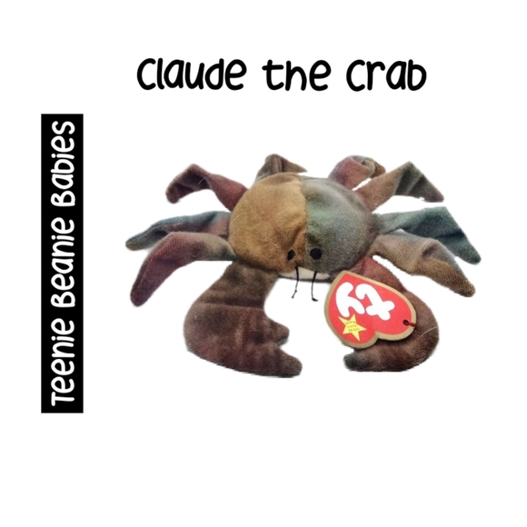 claude the crab teenie beanie baby